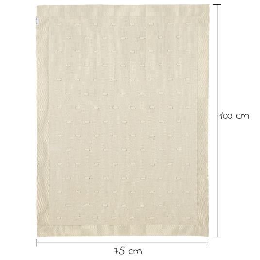 Meyco Accogliente coperta 75 x 100 cm - Nodi - Sabbia morbida