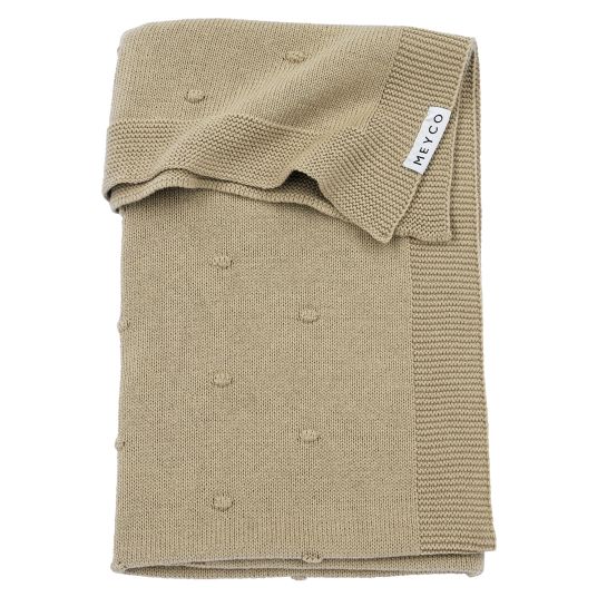 Meyco Cuddly blanket 75 x 100 cm - Mini Knots - Sand