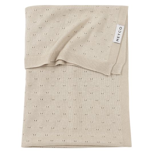 Meyco Cuddly blanket bamboo 75 x 100 cm - Ajour - Soft Sand