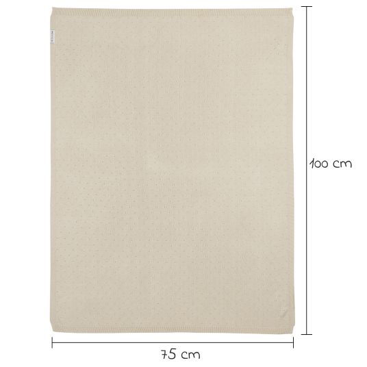 Meyco Kuscheldecke Bambus 75 x 100 cm - Ajour - Soft Sand