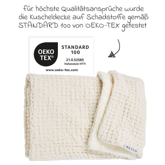 Meyco Coperta Teddy 75 x 100 cm - Waffle - Natura