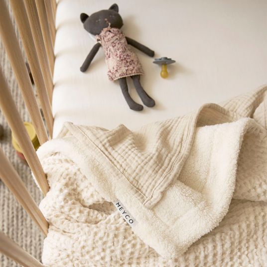 Meyco Coperta Teddy 75 x 100 cm - Waffle - Natura