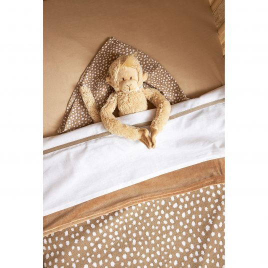 Meyco Mullwindel / Mulltuch / Pucktuch - Swaddle - 3er Pack 70 x 70 cm - Cheetah - Taupe