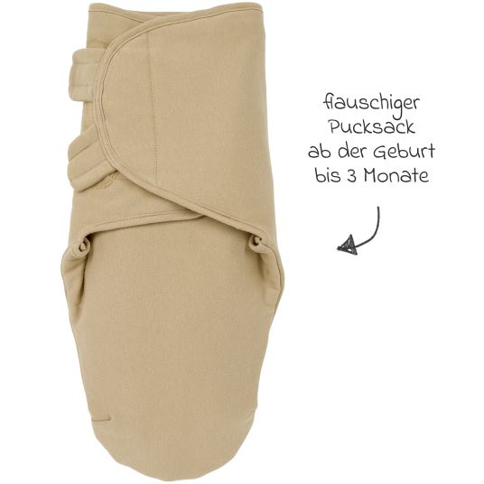 Meyco Pucksack wattiert - Sand - Gr. 0-3 Monate