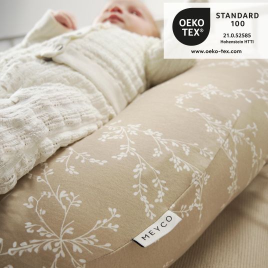 Meyco Relax cover for nursing pillow 180 cm - Branches - Sand