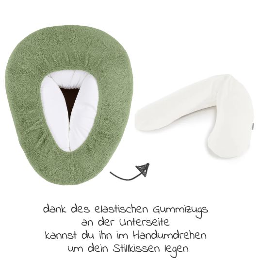 Meyco Relaxbezug für Stillkissen - Teddy - Olive Green