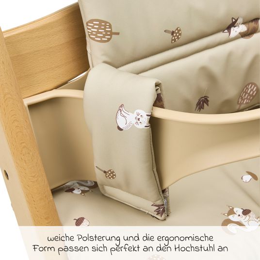 Meyco Seat cushion / high chair pad for high chair - Forest Animals