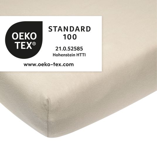 Meyco Fitted sheet for crib 70 x 140 cm - Sand