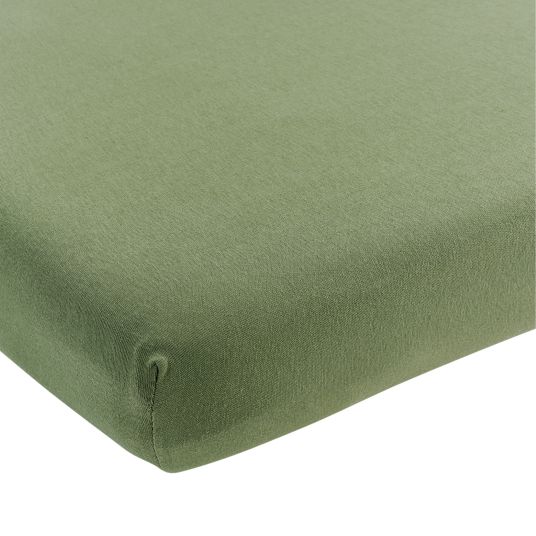 Meyco Lenzuolo a pieghe per materassi piccoli 40 x 90 cm - Verde oliva