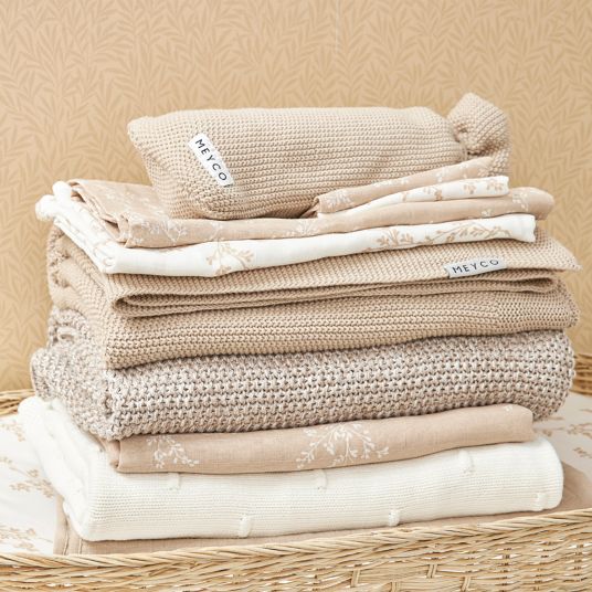 Meyco Starter set 9-piece muslin - Branches - Sand