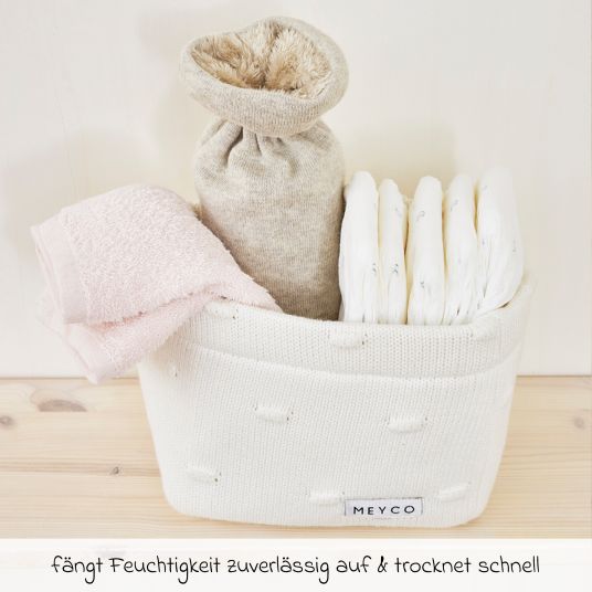 Meyco Waschtuch / Spucktuch 6er Pack Frottee 30 x 30 cm - OffWhite / Soft Pink / Toffee