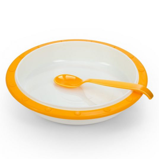 MiaMia Feeding spoon 5 pack - White Orange