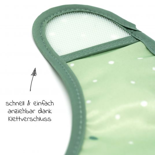 MiaMia Lätzchen 5er Pack mit Klettverschluss - Grün