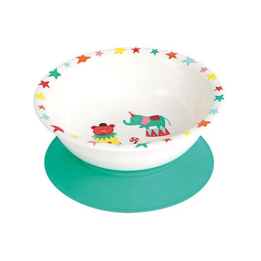 Mila Melamine bowl with suction cup - Circus