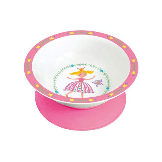 Mila Melamine bowl with suction cup - Princess