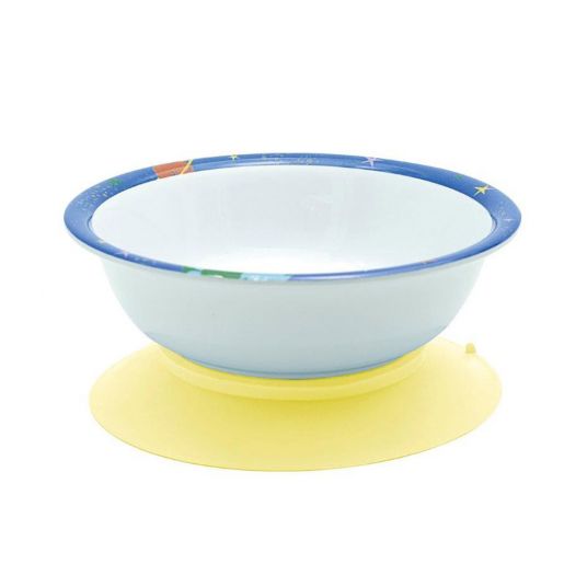 Mila Melamine bowl with suction cup - Space
