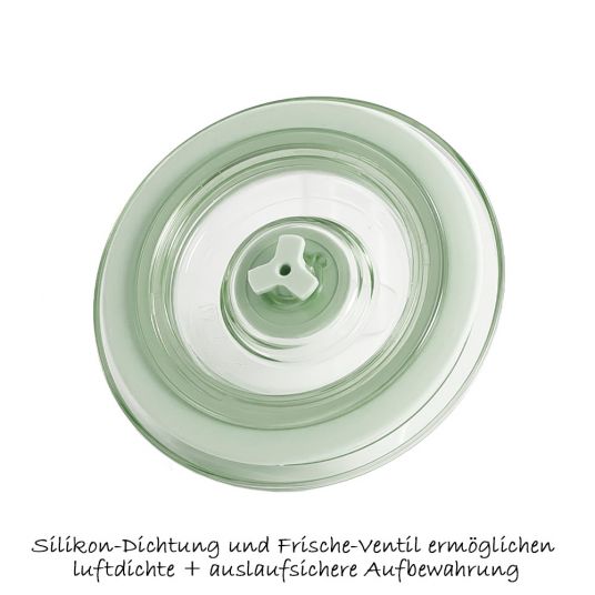 Miniland 3-tlg. Aufbewahrungsbehälter-Set Glas inkl. Isoliertasche - Pack 2 Go Naturround 330 ml - eco friendly Chip