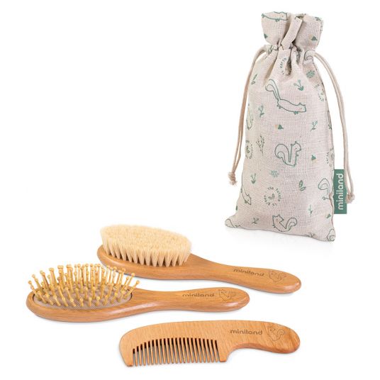 Miniland Set di 4 pezzi per la cura dei capelli Natur Haircare - Chip ecologico