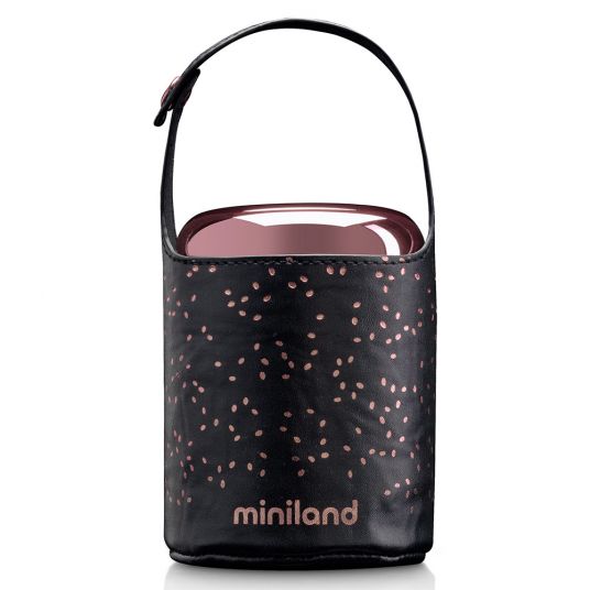 Miniland Scatola isolata in acciaio inossidabile con borsa isolata Thermos per alimenti Mini Deluxe 280 ml - Rosa