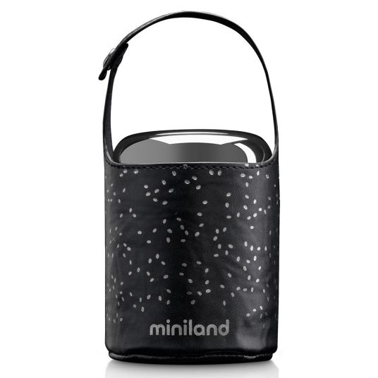 Miniland Scatola isolata in acciaio inox con borsa isolata Thermos per alimenti Mini Deluxe 280 ml - Argento