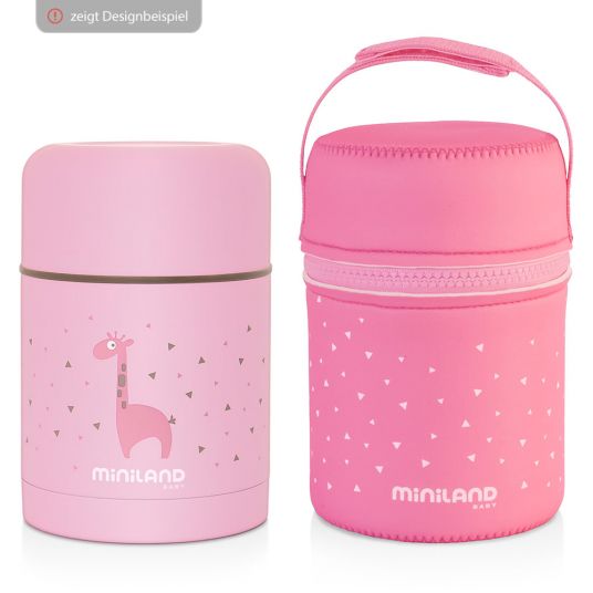Miniland Stainless steel insulation box incl. neoprene bag Steel Food Thermos 600 ml - silver