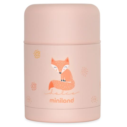 Miniland Edelstahl-Isolierbox Silky Food Thermos 600 ml - Candy