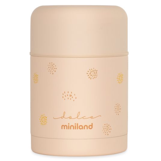 Miniland Edelstahl-Isolierbox Silky Food Thermos 600 ml - Vanilla