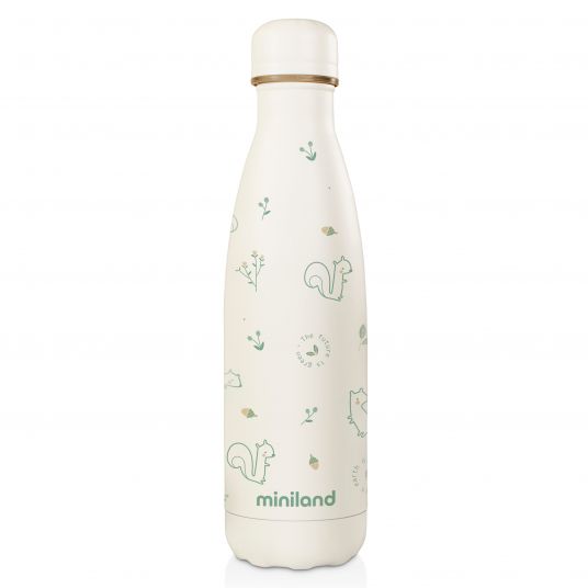 Miniland Edelstahl-Isolierflasche Natur Bottle 500 ml - eco friendly Chip