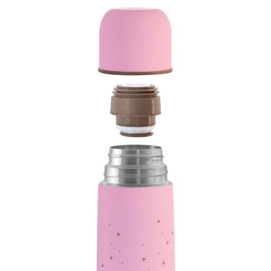 Miniland Edelstahl-Isolierflasche Silky Thermos 500 ml - Rose