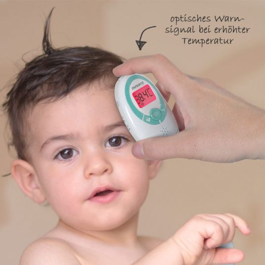 Miniland Infrarot-Fieberthermometer Baby Thermoadvanced Plus - für Ohr & Stirn - Türkis