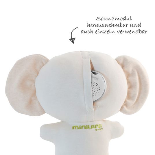 Miniland Cuddly toy & sleeping aid beMyBuddy - Elphy