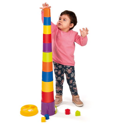 Miniland Stacking tower Giantte with peg game 95 cm