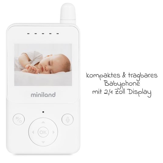 Miniland Video baby monitor Digimonitor with camera & 2.4 inch display