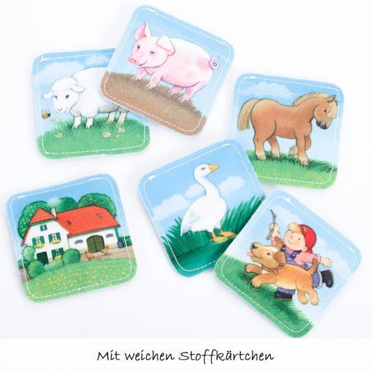 Ministeps Farm memory with cloth cards - 24 parts