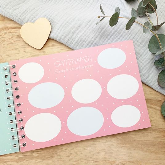 Mintkind Memory book / baby diary - My first year - Yay, I discover the world - Pink
