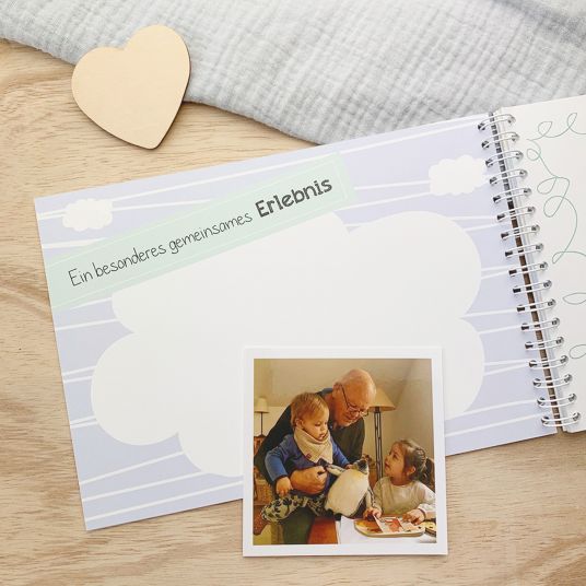 Mintkind Erinnerungsbuch / Familienbuch / Babybuch - Ich und mein Opa