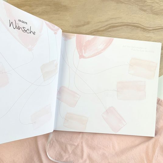 Mintkind Guest Book / Baby Shower Book - My Baby Shower - Pink