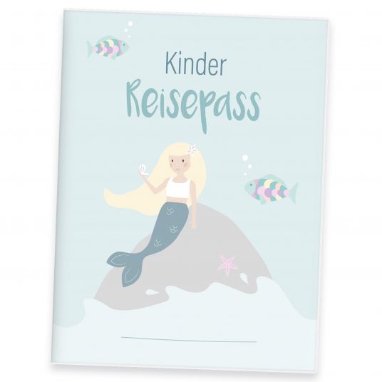 Mintkind Kinder-Reisepasshülle - Meerjungfrau