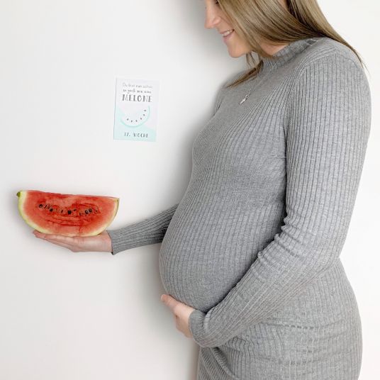 Mintkind Meilensteinkarten - Schwangerschaft - 26 Karten - Mint