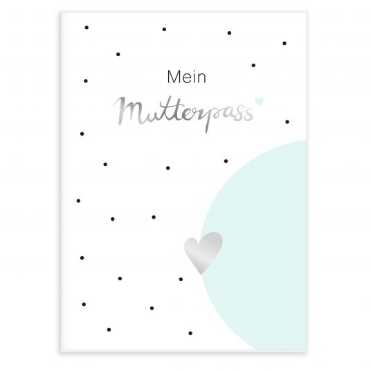 Mintkind Mother passport cover - Silver / Mint