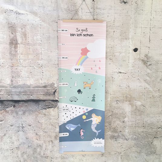Mintkind Poster measuring stick - Pink