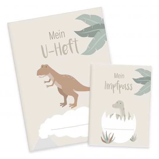 Mintkind Protective cover set: U-Heft & vaccination card - dinosaur