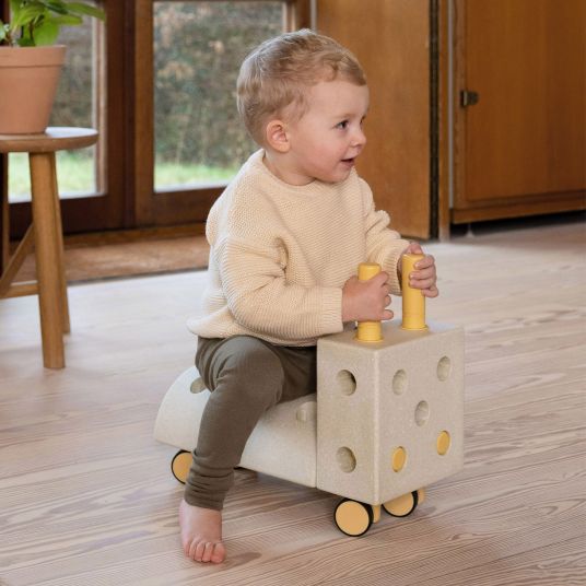 Modu 14 tlg. Baukasten Starter-Set Modu Playsystem Curiosity von 0 - 6 Jahre - Sand Grey / Honey Yello