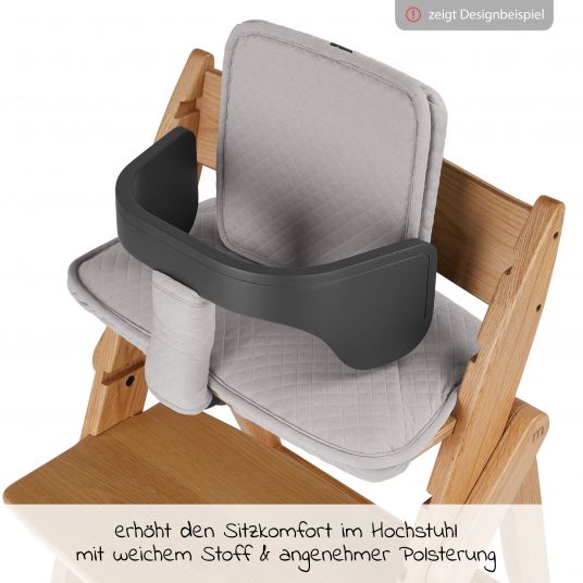 Moji Kissen Set (Bezüge für Schutzbügel, Rückenlehne und Sitz) für Yippy Hochstuhl - Birch