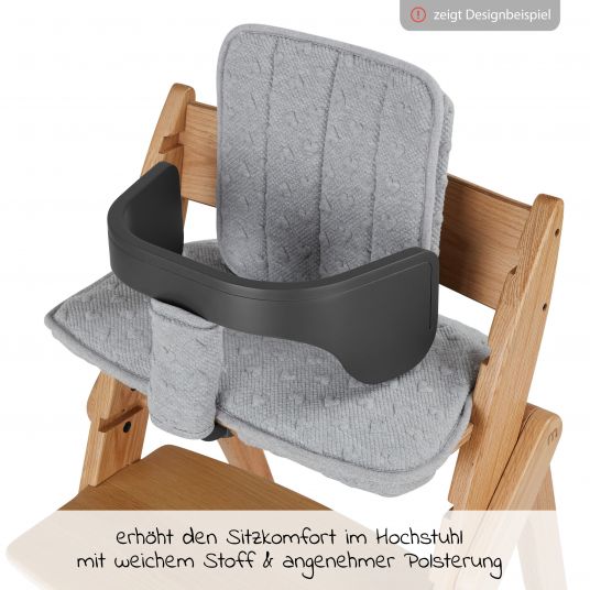 Moji Kissen Set (Bezüge für Schutzbügel, Rückenlehne und Sitz) für Yippy Hochstuhl - Heart