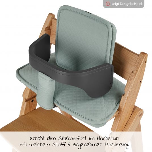 Moji Kissen Set (Bezüge für Schutzbügel, Rückenlehne und Sitz) für Yippy Hochstuhl - Mint