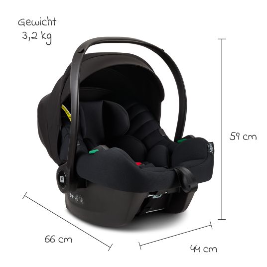 Moon Cosmo R129 i-Size infant car seat by Avionaut from birth - 13 kg (40 cm -75 cm) - Black