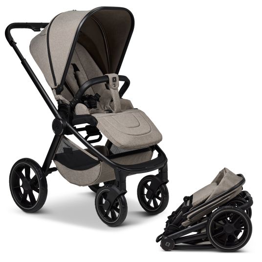 Moon Buggy & Sportwagen Sport bis 22 kg mit Liegeposition, umsetzbare Sitzeinheit und Teleskopschieber - Mud Melange