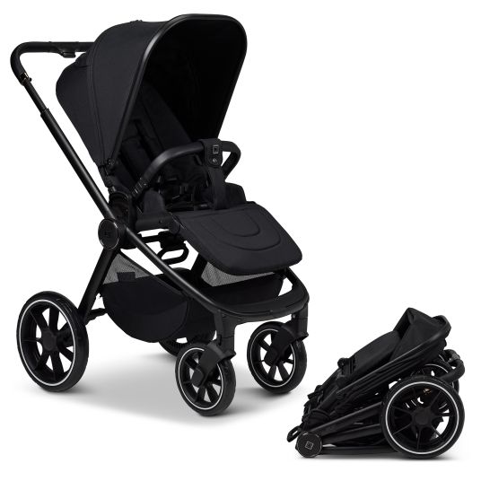 Moon Buggy & Sportwagen Sport bis 22 kg mit Liegeposition, umsetzbare Sitzeinheit und Teleskopschieber - Onyx Melange