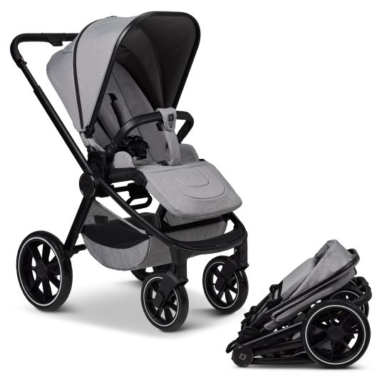 Moon Buggy & Sportwagen Sport bis 22 kg mit Liegeposition, umsetzbare Sitzeinheit und Teleskopschieber - Stone Melange